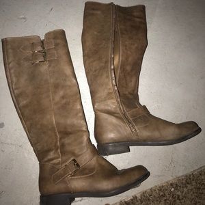 Justfab Light brown tall boots.
